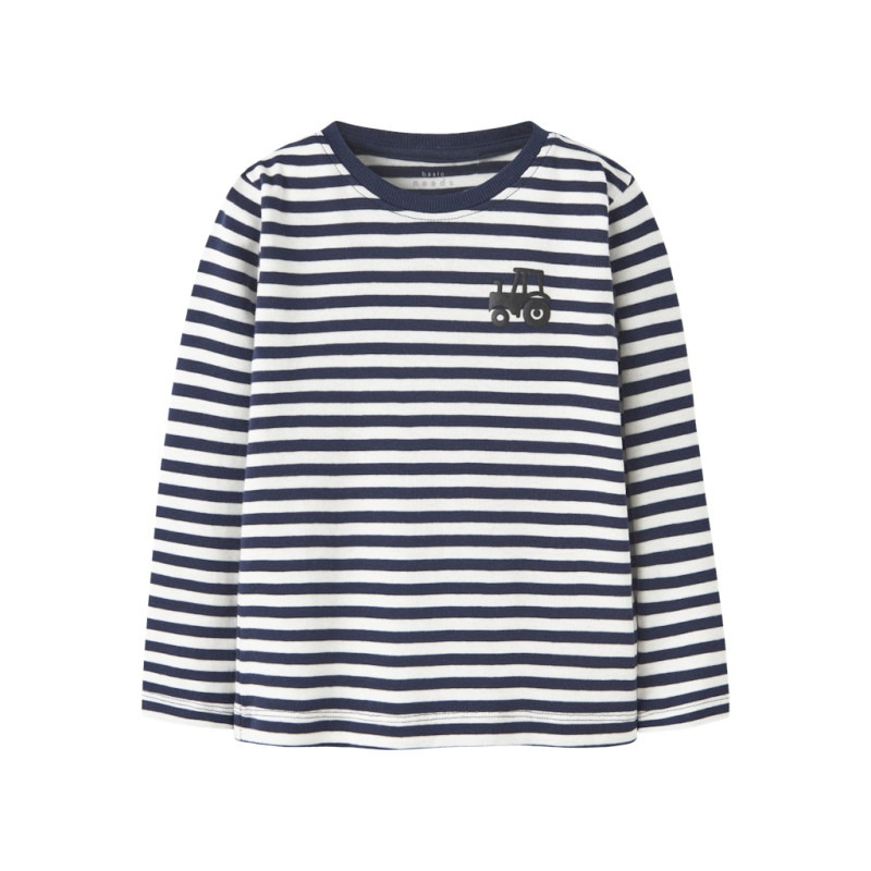 NAME IT MINI Villy L/S BLuse - Navy Blazer / Tractor