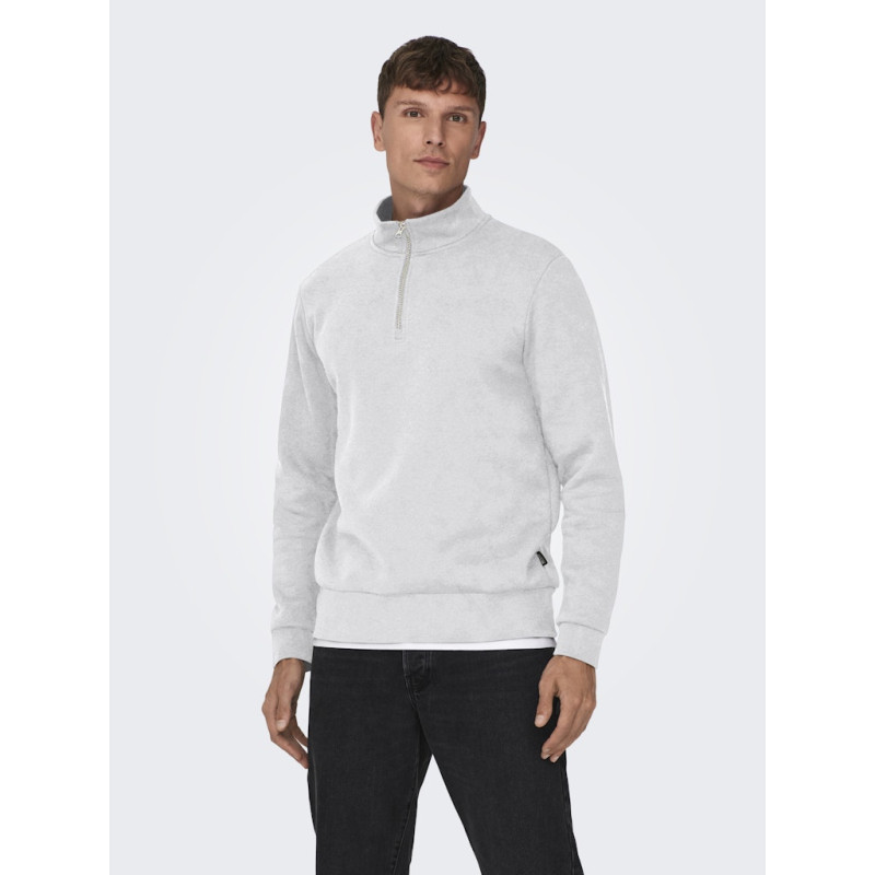 ONLY & SONS Ceres Sweatshirt - Super Light Grey Melange