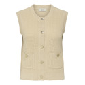 JDY Stella Strik Vest - Whitecap Gray