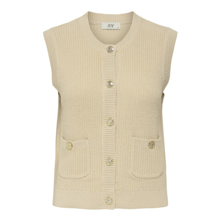 JDY Stella Strik Vest - Whitecap Gray