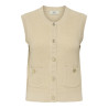 JDY Stella Strik Vest - Whitecap Gray