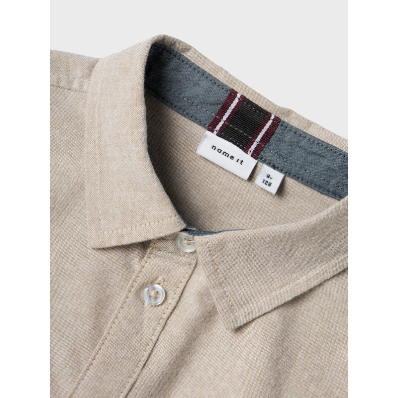 NAME IT KIDS Newsa L/S Skjorte - Pure Cashmere