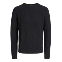 JACK & JONES Pannel Strik Sweater - Sort