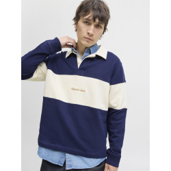 JACK & JONES Norrebro Blocking Polo - Ocean Cavern
