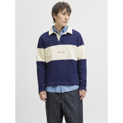 JACK & JONES Norrebro Blocking Polo - Ocean Cavern