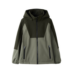 NAME IT KIDS Alfa08 Softshell Jakke - Dusty Olive