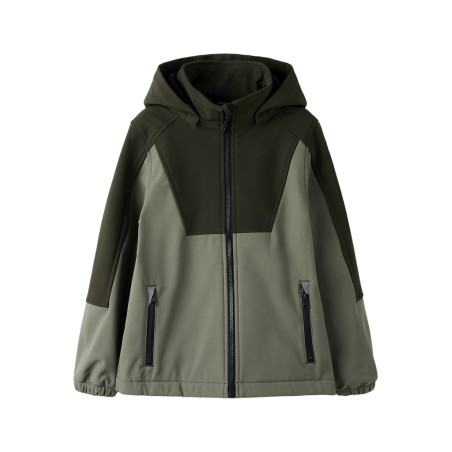 NAME IT KIDS Alfa08 Softshell Jakke - Dusty Olive