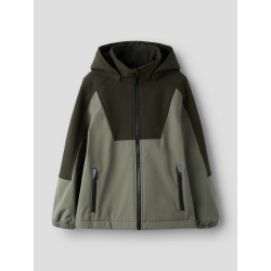 NAME IT KIDS Alfa08 Softshell Jakke - Dusty Olive