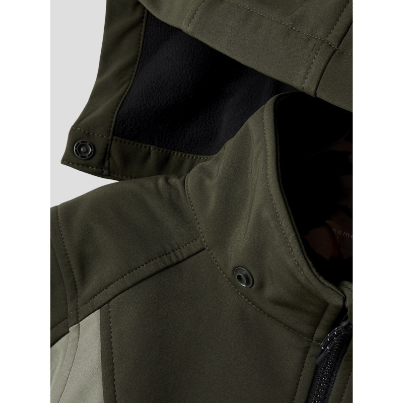 NAME IT KIDS Alfa08 Softshell Jakke - Dusty Olive
