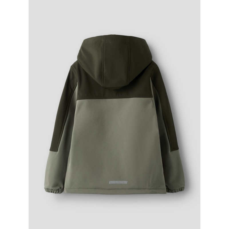 NAME IT KIDS Alfa08 Softshell Jakke - Dusty Olive