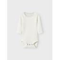 NAME IT Baby Kab L/S Bodystocking - Cloud Dancer
