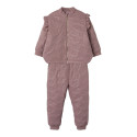 NAME IT MINI Moon Quiltet Glitter Sæt - Woodrose