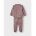 NAME IT MINI Moon Quiltet Glitter Sæt - Woodrose