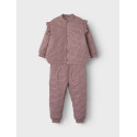 NAME IT MINI Moon Quiltet Glitter Sæt - Woodrose
