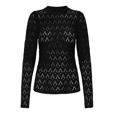 ONLY Cattleya L/S Bluse - Sort