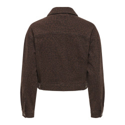 ONLY Anlie-Animal Jakke - Chicory Coffee / Black Leo