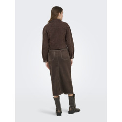 ONLY Anlie-Animal Jakke - Chicory Coffee / Black Leo