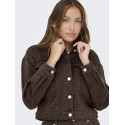 ONLY Anlie-Animal Jakke - Chicory Coffee / Black Leo