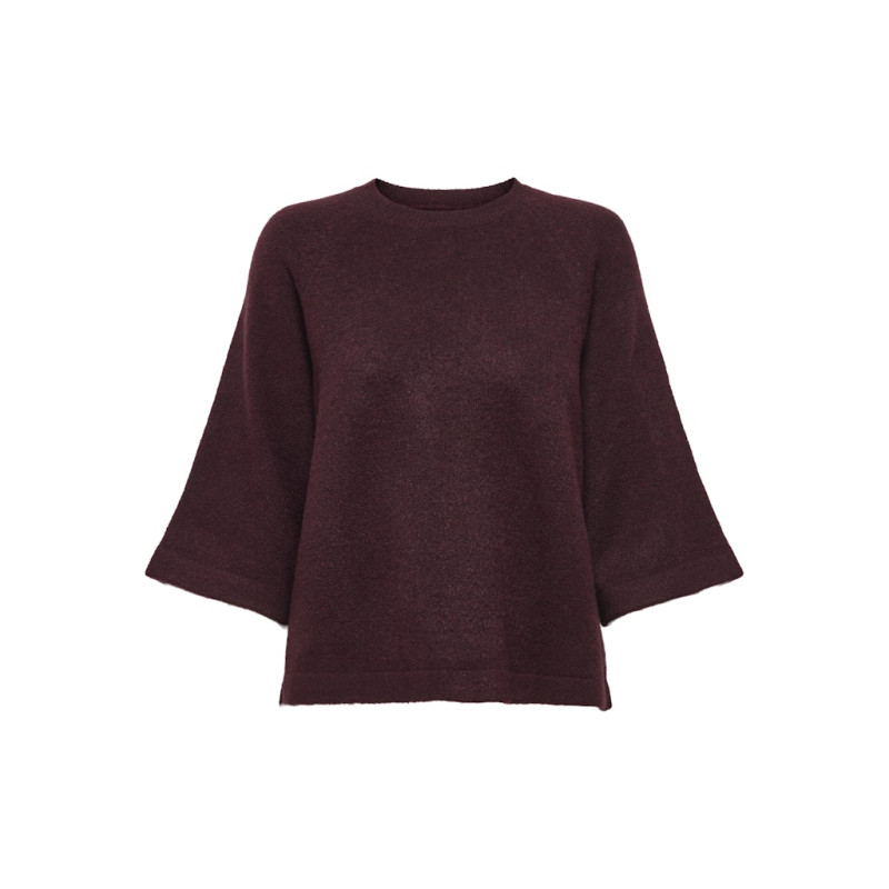 ONLY Simoni 3/4 Strik Pullover - Port Royale