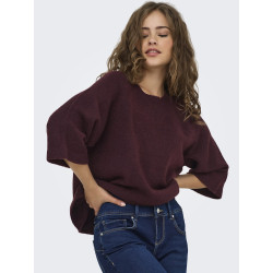 ONLY Simoni 3/4 Strik Pullover - Port Royale