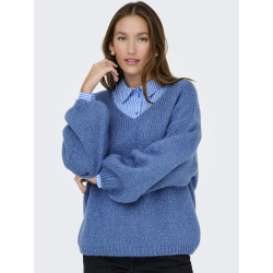 JDY Dinea L/S Vendbar Strik Pullover - Ebb And Flow