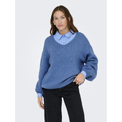 JDY Dinea L/S Vendbar Strik Pullover - Ebb And Flow