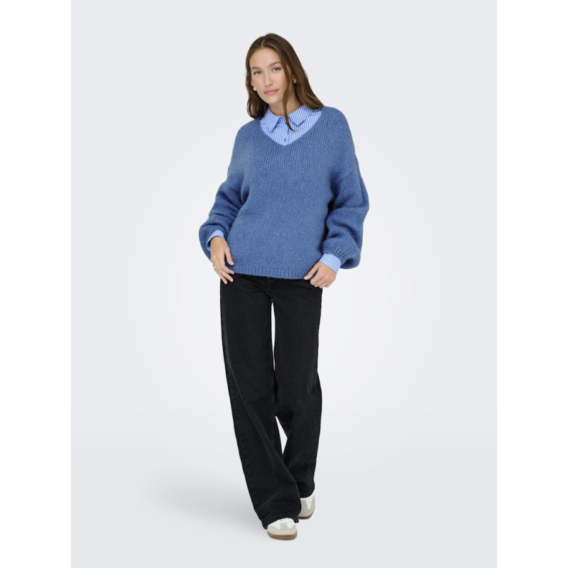 JDY Dinea L/S Vendbar Strik Pullover - Ebb And Flow
