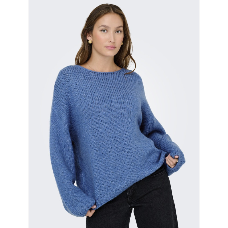 JDY Dinea L/S Vendbar Strik Pullover - Ebb And Flow
