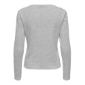ONLY Bremen L/S Bluse - Light Grey Melange