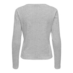 ONLY Bremen L/S Bluse - Light Grey Melange