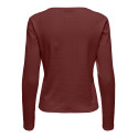 ONLY Bremen L/S Bluse - Madder Brown