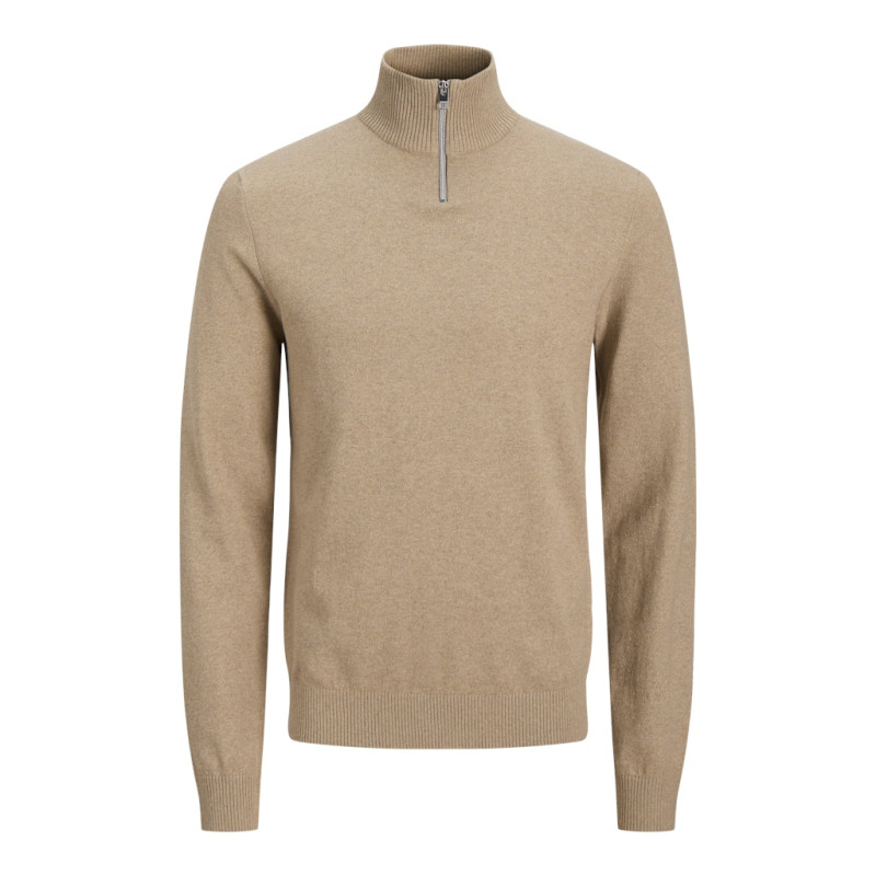 JJ REBEL Callum Strik Trøje - Crockery / Melange