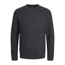 JACK & JONES JUNIOR Sean Kabelstrik Pullover - Dark Navy