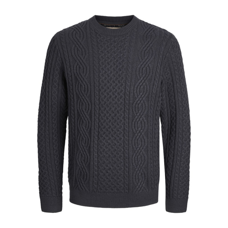 JACK & JONES JUNIOR Sean Kabelstrik Pullover - Dark Navy