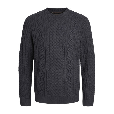 JACK & JONES JUNIOR Sean Kabelstrik Pullover - Dark Navy