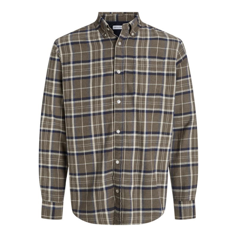 JACK & JONES Classic Flannel L/S Skjorte - Otter