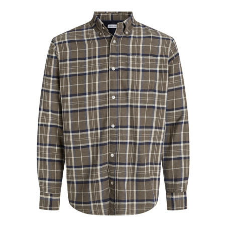 JACK & JONES Classic Flannel L/S Skjorte - Otter