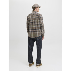 JACK & JONES Classic Flannel L/S Skjorte - Otter