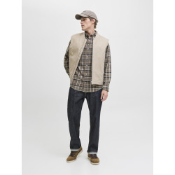 JACK & JONES Classic Flannel L/S Skjorte - Otter