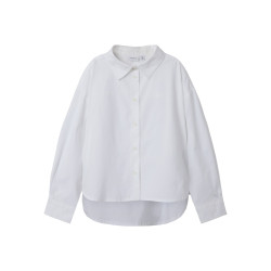 NAME IT KIDS Niara L/S Skjorte - Cloud Dancer