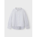 NAME IT KIDS Niara L/S Skjorte - Cloud Dancer