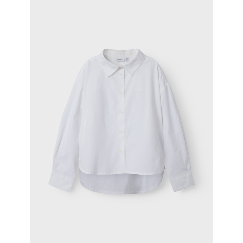 NAME IT KIDS Niara L/S Skjorte - Cloud Dancer