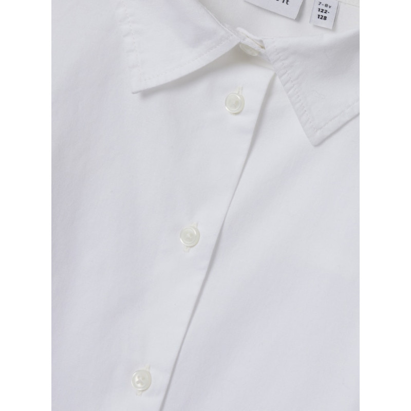 NAME IT KIDS Niara L/S Skjorte - Cloud Dancer