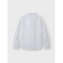NAME IT KIDS Niara L/S Skjorte - Cloud Dancer
