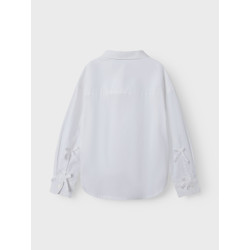 NAME IT KIDS Niara L/S Skjorte - Cloud Dancer