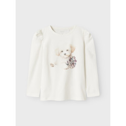 NAME IT MINI Ninea Bluse - Cloud Dancer