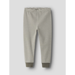 NAME IT MINI Nightset Stripe Natsæt - Dusty Olive
