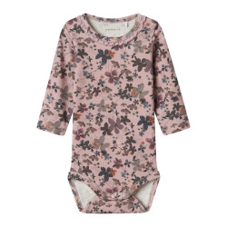 NAME IT BABY Naline L/S Bodystocking - Burnished Lilac