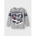 NAME IT MINI Adam Spiderman Sweatshirt - Grey Melange