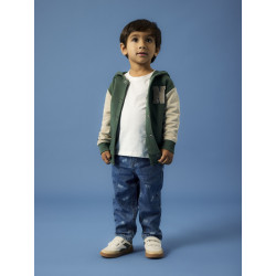 NAME IT MINI Nyree L/S Sweat Cardigan - Garden Topiary